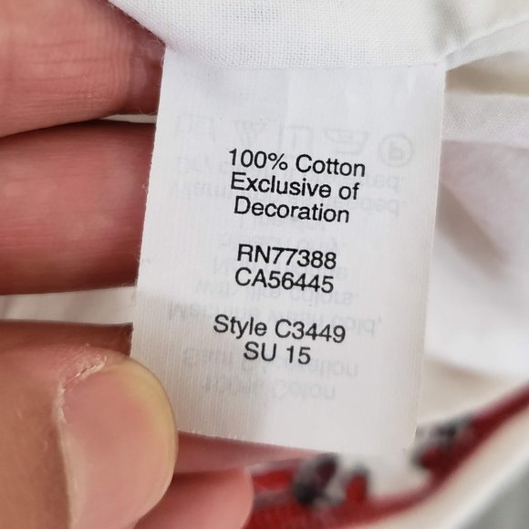 Madewell Boho Embroidered Tunic Dress White Size 0 - Picture 9 of 11